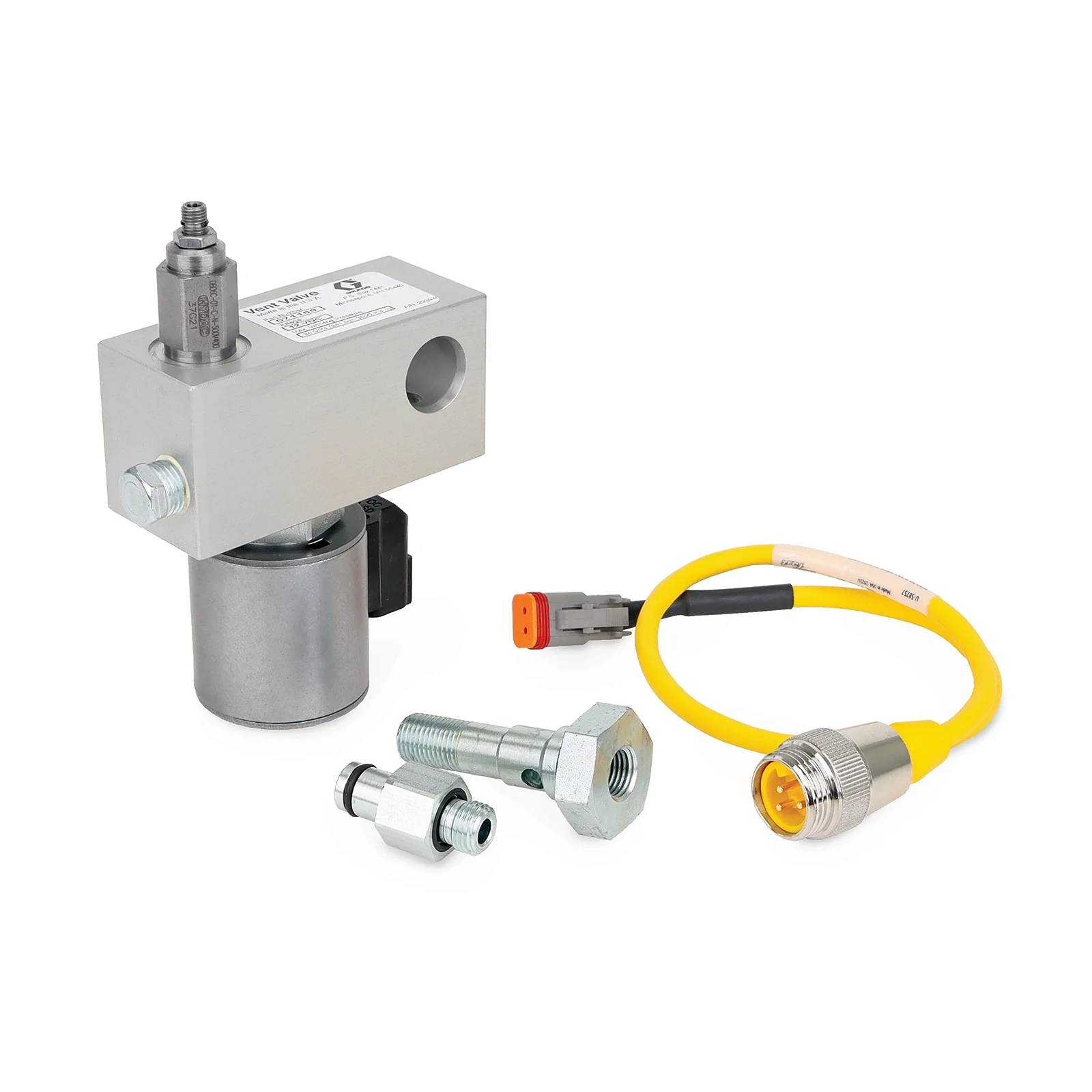 Graco Direct-Mount Vent Valves for G3™ Pumps - NPT, 12 VDC, 35-241 bar (500-3500 psi), Normally Closed, RH - Ysert