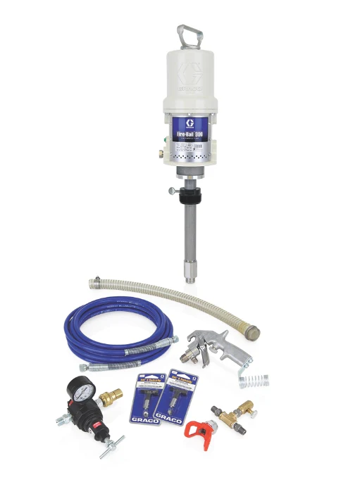 Graco 224826 Fire-Ball® 300 Series 15:1 Undercoating 400 Lb. (181 Kg) Pump - Bung Mounted Stationary Package - Ysert