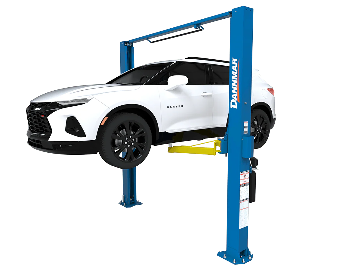 Dannmar D2-10C 10,000-lbs. Capacity Two-Post Lift / Symmetric / Includes Stackable Pads and Adapters - Ysert