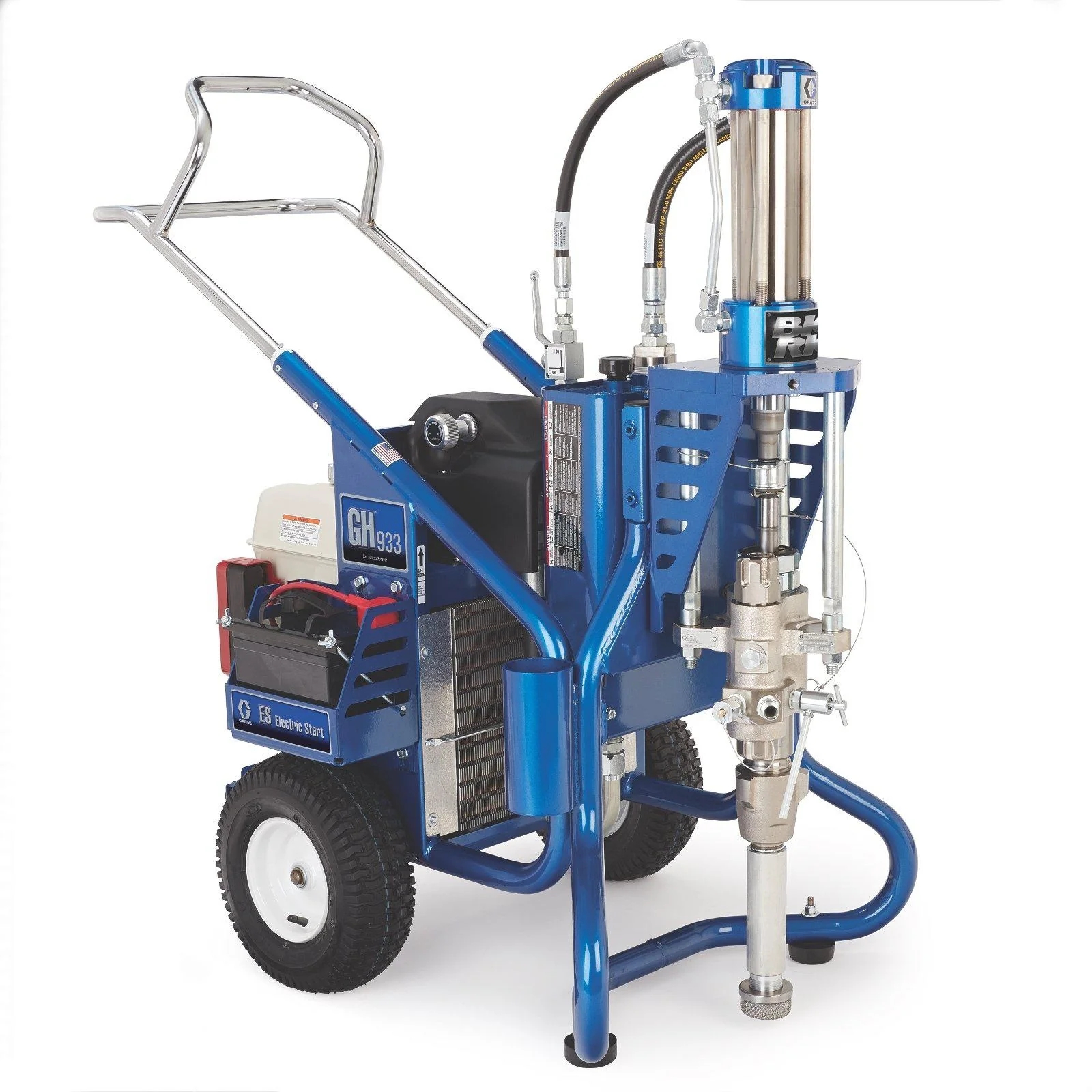 Graco GH 933ES 7250 PSI @ 9.50 GPM Hi Flo Big Rig Gas Hydraulic Sprayer, Bare - Cart - Ysert