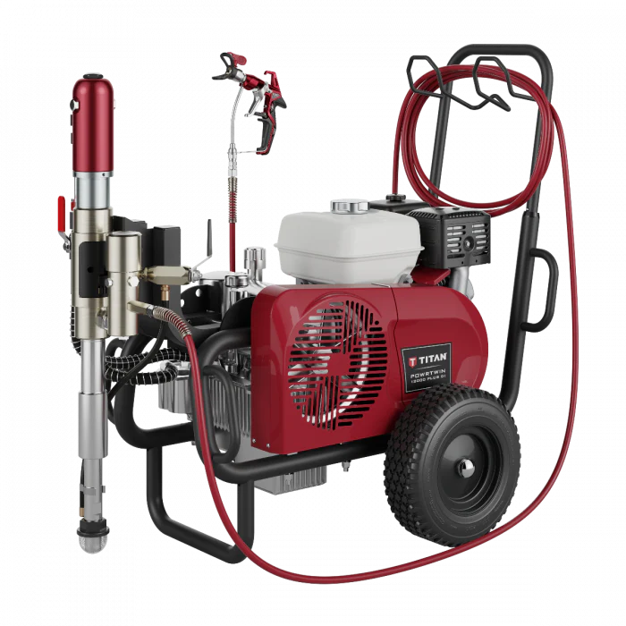Titan PowrTwin 12000 DI Plus 3600 PSI @ 3.15 GPM Gas/Electric Powered Airless Paint Sprayer - Cart - Ysert