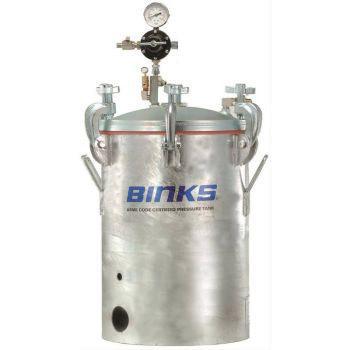 Binks 183S-510 5 Gallon Pressure Tank Stainless Steel, Non Agitated 1 Regulator - Ysert
