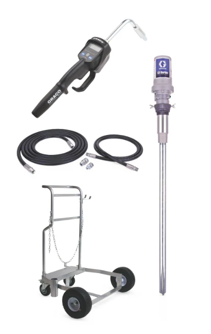 Graco 24H940 Ld Series 5:1 55 Gallon (200 Liter) Barrel Mobile Oil Pump Package - Manual Meter - Ysert