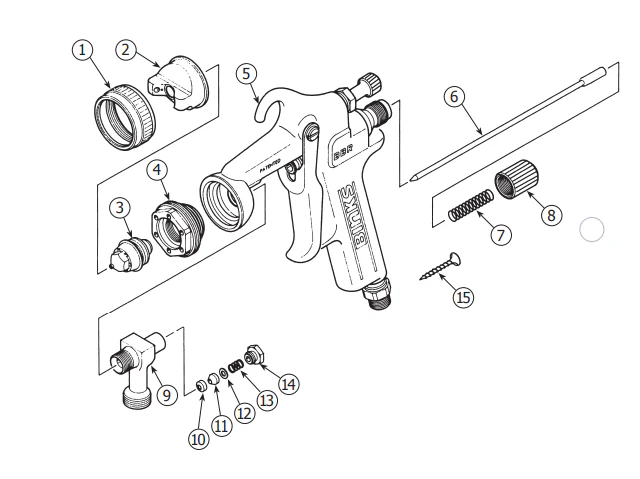 Binks 54-4262 Self Adjusting Packing Kit w Fluid Needle - Ysert