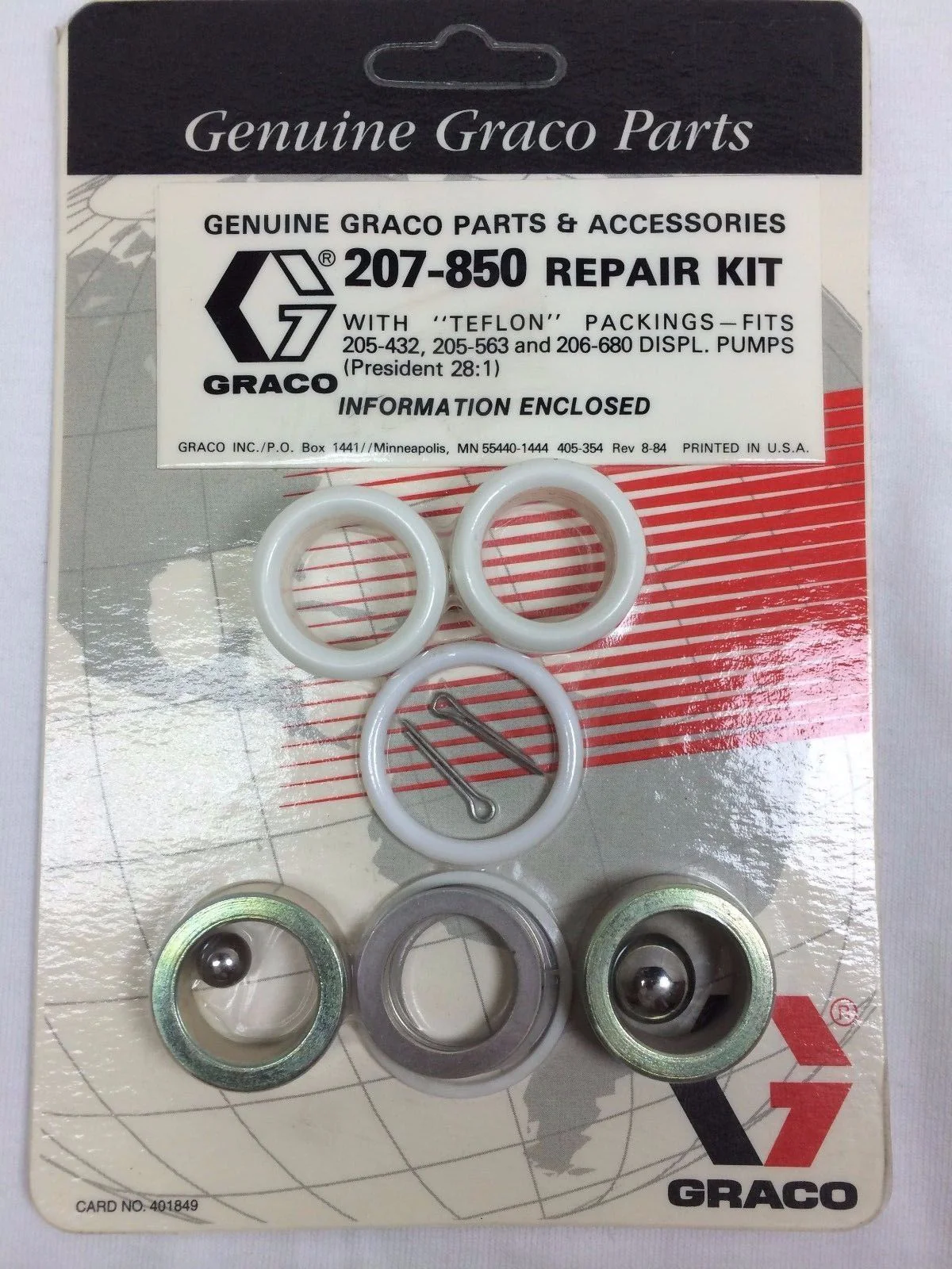 Repair Kit with Teflon Packings (14:1 and 15:1 Monark) - Ysert