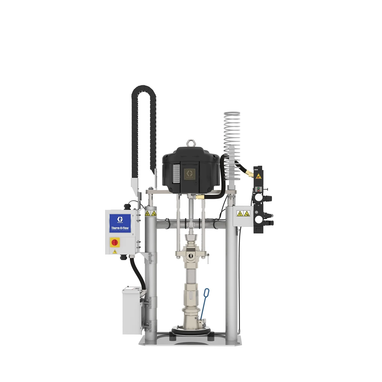 36:1 TOFw Check-Mate Severe Duty, Ambient, 5 Gal (20L) D60, 5 Gal (20L) Carbon Steel/Aluminum Platen, EPDM, 480V, No ADM - Ysert