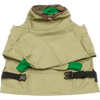 Hibernia Parka -Tan Nylon Parka with sleeves - 38” length - Ysert