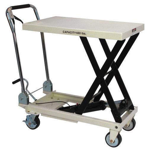 Jet Tools - SLT-660F, Scissor Lift Table, Folding Handle, 660-lb. Capacity - Ysert