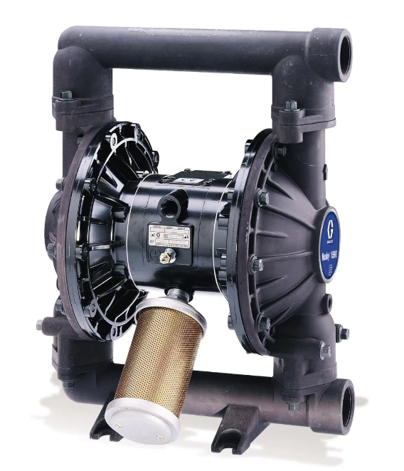 Graco DB2311 Husky 1590 PP Air Operated Double Diaphragm Plastic Pump, SS/PT - Ysert