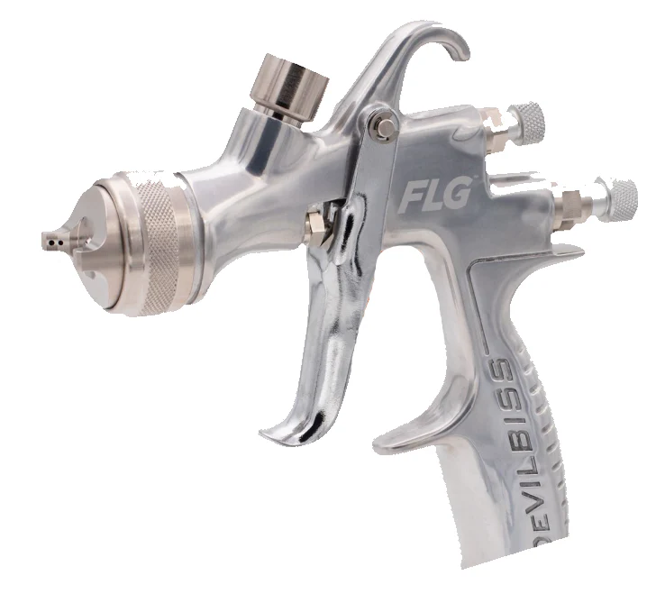 Devilbiss 905162 FLG Pressure Feed HVLP Gun Kit w/ 1L Aluminum Pressure Cup - Ysert