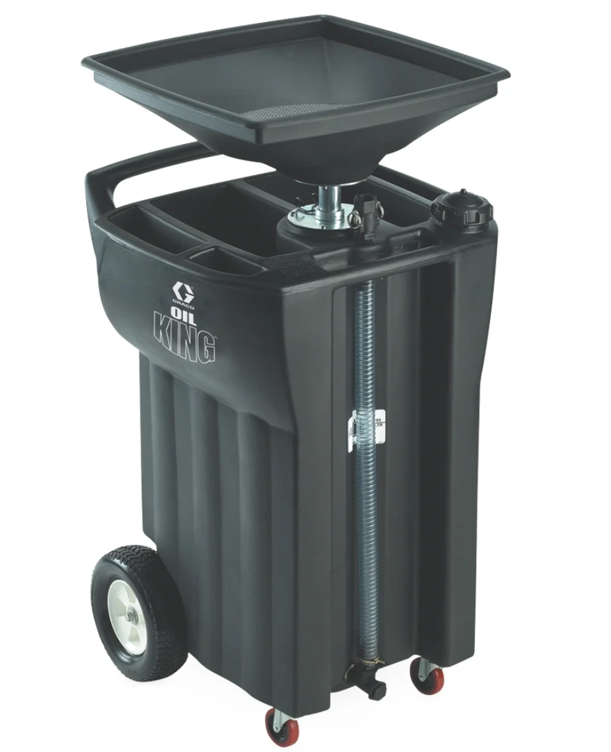 Graco 25 gal Used-Oil Receiver w/ Used-Filter Tray, Tool Holders, Sight Gauge - Ysert