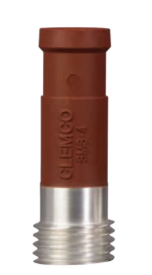 Clemco SMS Clemlite Silicon-Carbide Lined Long Venturi Style Contractor Thread 1 inch Entry Rubber Jacketed Sandblast Nozzle - Ysert