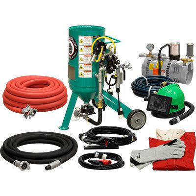 121-0510-DLP-EDC 12VDC Electric Presssure Release System 150 PSI 0.5 CU.FT. Portable Abrasive Blast Pot / Sandblasting Machine - Ysert