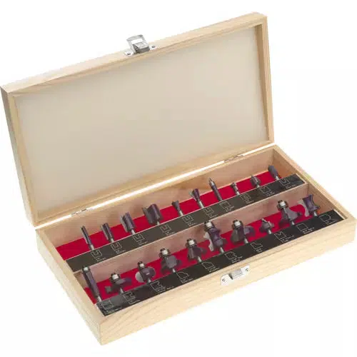 Grizzly H5599 - Router Bit 20 Pc. Set, 1/4