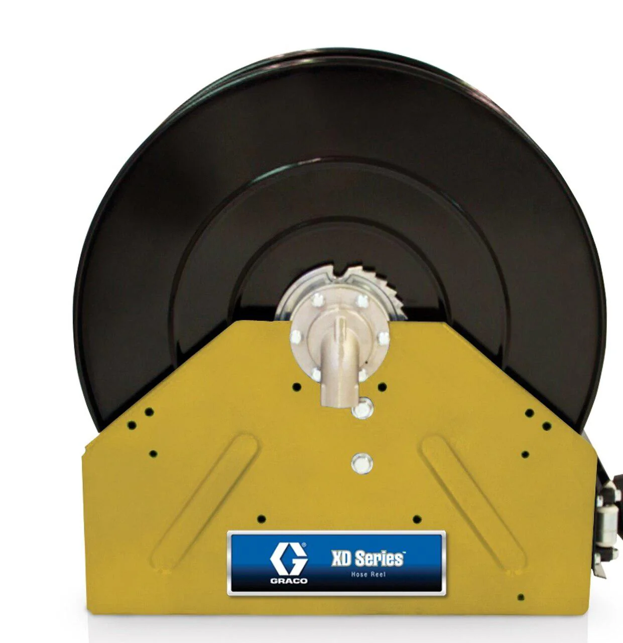 Graco XD40 NPT Hose Reel w/ 1/2 inch x 100 ft. Hose - Oil - Yellow - Ysert