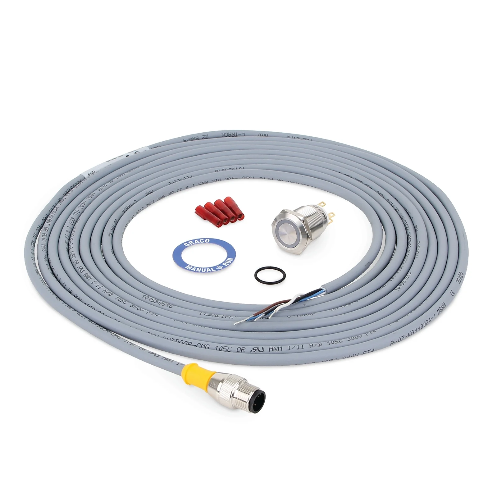 G-Series Pump Accessory - Remote manual monitoring light run kit–24 VDC, 90-240 VAC, includes 16 foot M12 cable - Ysert