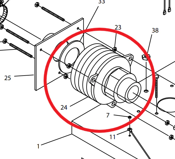 Apollo A4164 Motor for PRO‐MIST, MIGHTY‐MIST - Ysert
