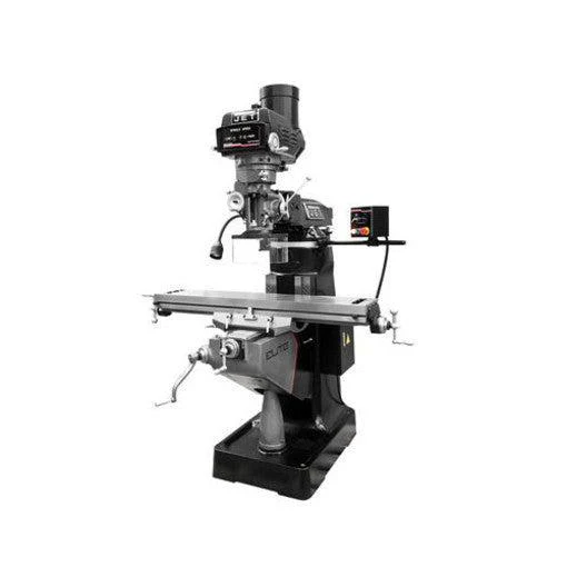 Jet Tools - ETM-949 Mill with 3-Axis ACU-RITE 203 (Knee) DRO and X-Axis JET Powerfeed and USA Powered Draw Bar - Ysert