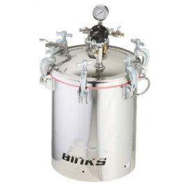 Binks 5 Gallon Pressure Tank (Stainless Steel, Gear Reduced Agitator, 1 Regulator) - Ysert
