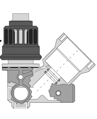 Clemco 21731 Millenium Valve Outlet Segment Muffler - Ysert