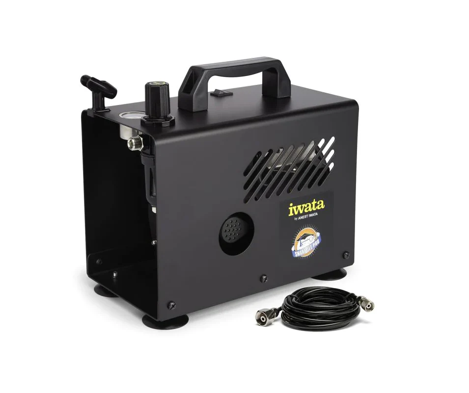 Iwata Smart Jet Pro 110-120V Airbrush Compressor w/ NEO for Iwata BCN Siphon Feed Dual Action Airbrush - Ysert