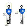 Tralift Manual Chain Hoist, 3,000 lb. (1.5 Ton) Load Capacity - Ysert