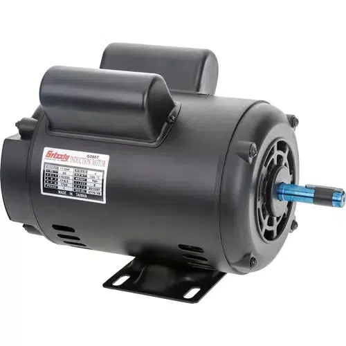 Grizzly G2907 - Motor 1-1/2 HP Single-Phase 1725 RPM Open 110V/220V - Ysert