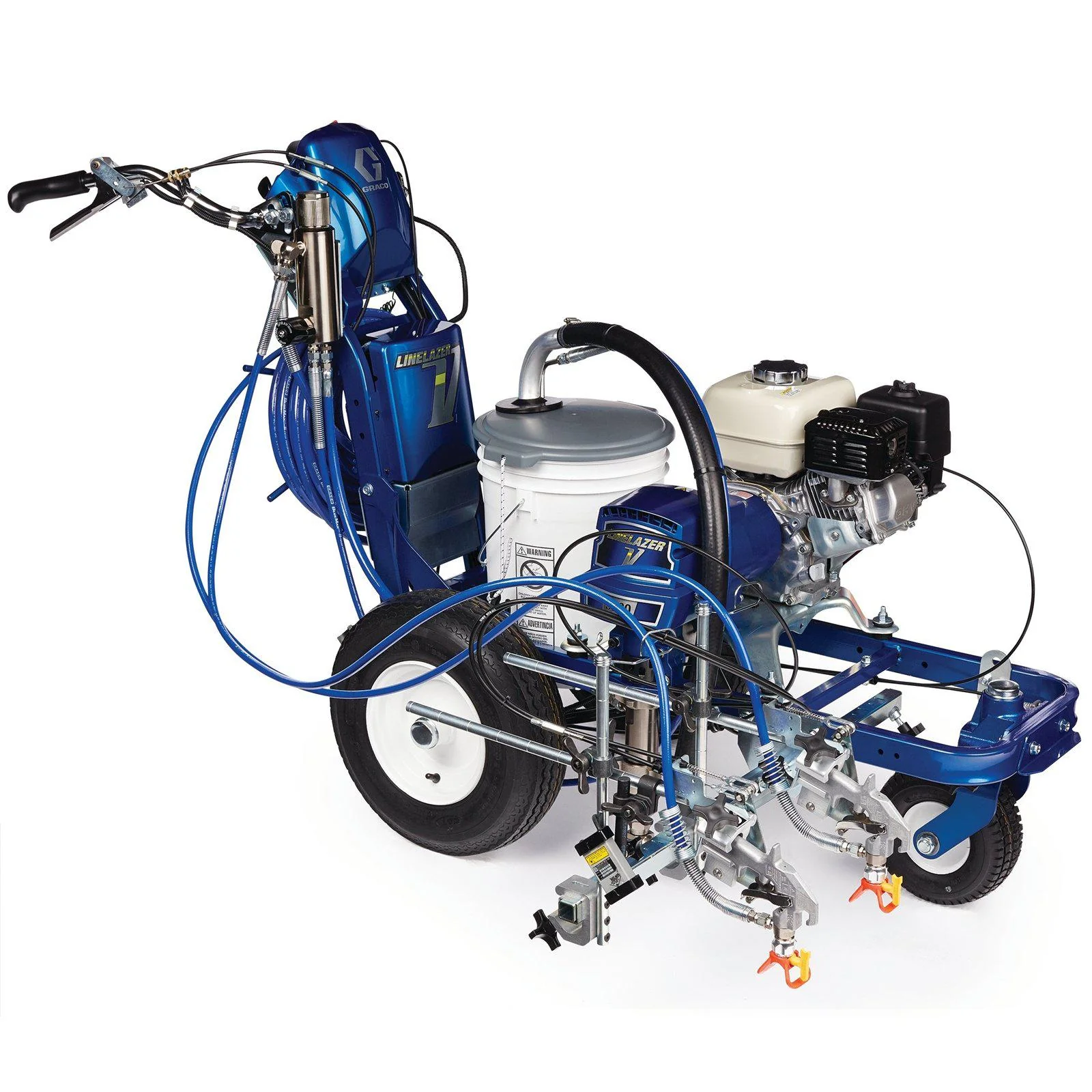 Graco LineLazer V 5900 Standard Series 3300 PSI @ 1.6 GPM Gas Airless Line Striper w/ 2 Manual Guns - Ysert