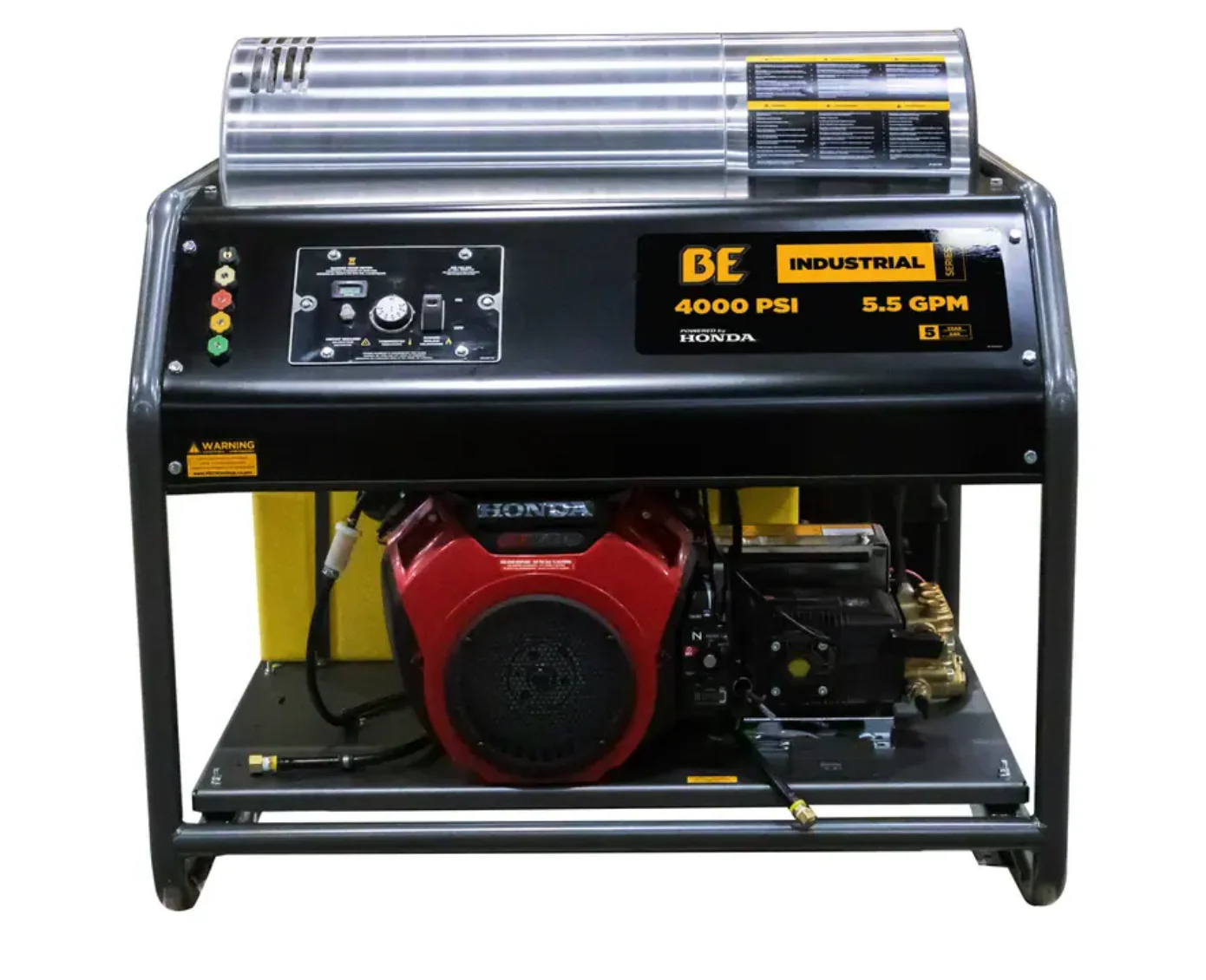 BE HW4024HA12V 4,000 PSI - 5.5 GPM Hot Water Pressure Washer with Honda GX690 Engine and AR Triplex Pump - Ysert