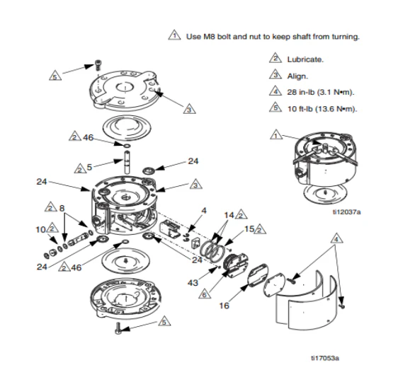 Graco 24A155 KIT REPAIR SHAFT & BEARING - Ysert