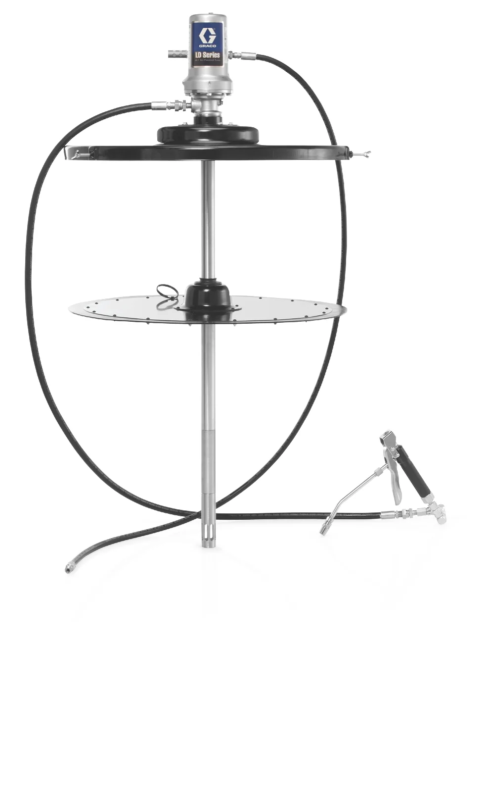 Graco LD Series 50:1 400 lb (180 kg) Grease Drum CE Pump Package - BSPT - Ysert