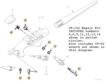 Binks 59-102 (59-22) Wren AirBrush Repair Kit - Ysert