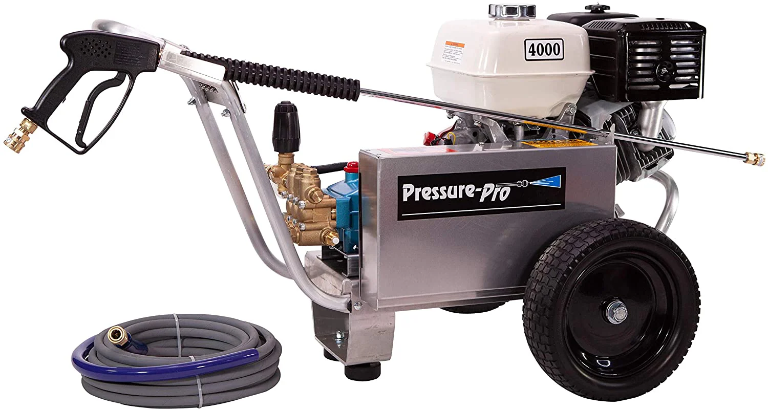 Pressure-Pro 4000 PSI @ 4.0 GPM CAT Pump Belt Drive Honda Engine Cold Water Gas Pressure Washer - Ysert