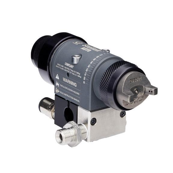 Stellair automatic air spray gun, conventional, 0.055 in (1.4 mm) nozzle for general applications with a side inlet manifold (imperial) - Ysert