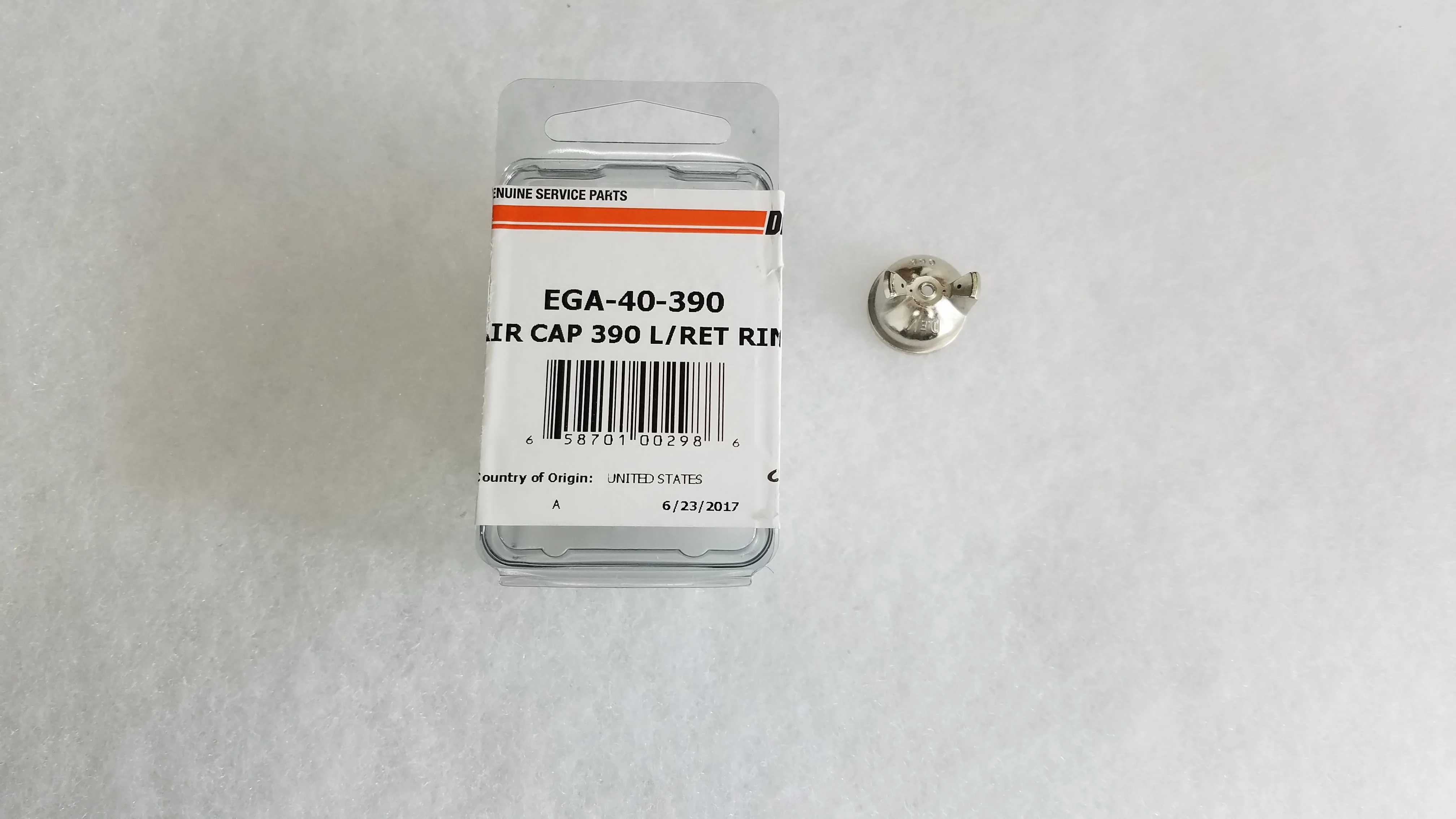 Devilbiss EGA-40-390 Air Cap 390 L/Ret Ring - Ysert