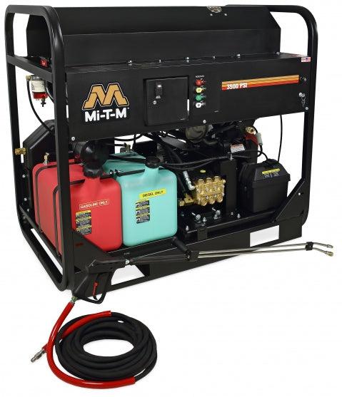 Mi-T-M 3500 PSI @ 4.7 GPM 688cc Honda GX630 OHV 10-gallons Hot Water Pressure Washer Power Washer - (49-State), Hot Water, Honda Engine - Ysert