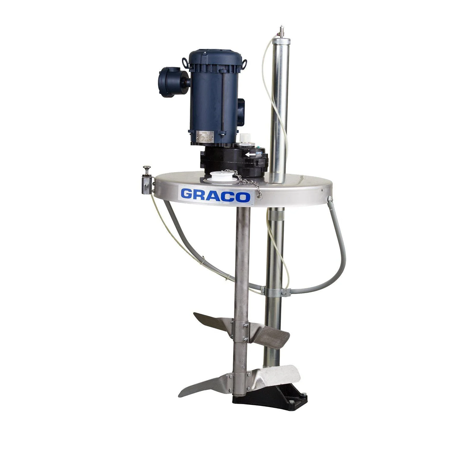 Graco Electric Back Gear Drum Agitator with drum cover, elevator, siphon, UL - Ysert