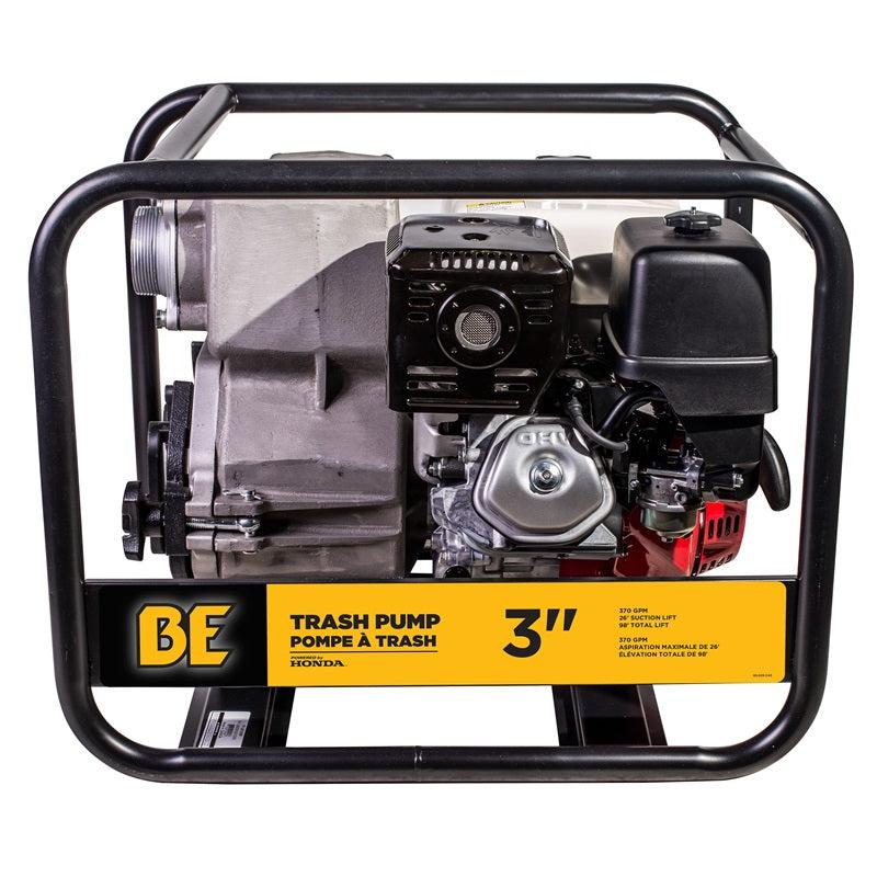 BE Industrial HONDA GX390 Heavy Duty Cast Iron 389cc 370GPM 3