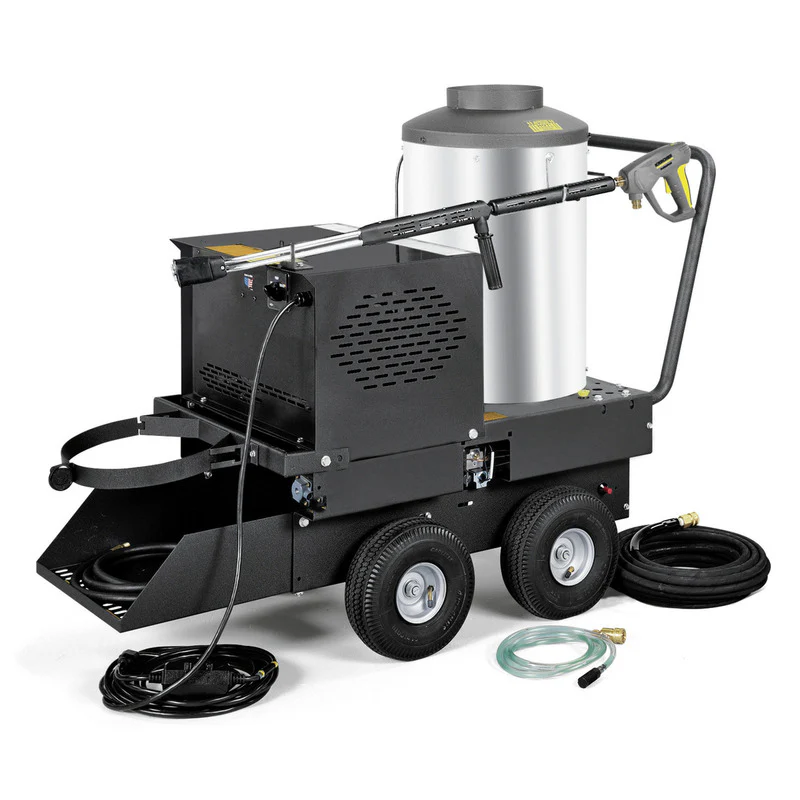 K'A'RCHER VHP2-15024D 1500 PSI @ 1.8 GPM 2HP 120V/Single Phase Portable Electric-Powered/LP Gas-Heated Hot Water Pressure Washer - Ysert