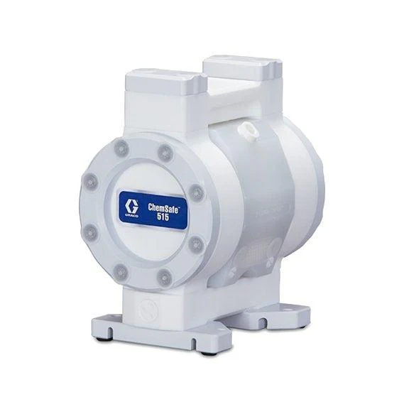 ChemSafe 515 Air Operated Double Diaphragm Plastic Pump with PTFE Seat, PTFE Ball, Overmolded PTFE Diaphragm, PTFE Fluid Path & BSPT Port - Ysert
