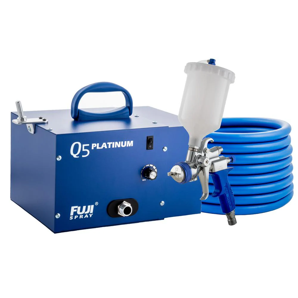 Fuji Q5 PLATINUM - T75G Gravity Feed Quiet System w/ 600cc Nylon Cup & 1.3mm Air Cap - Ysert
