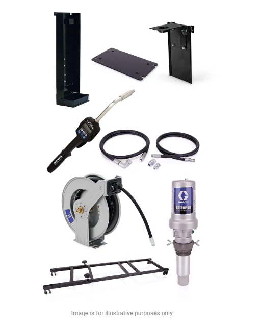 Graco 24H894 Ld Series 5:1 275 Gallon (1040 Liter) Stationary Oil Pump Package - Preset Meter Type - Ysert