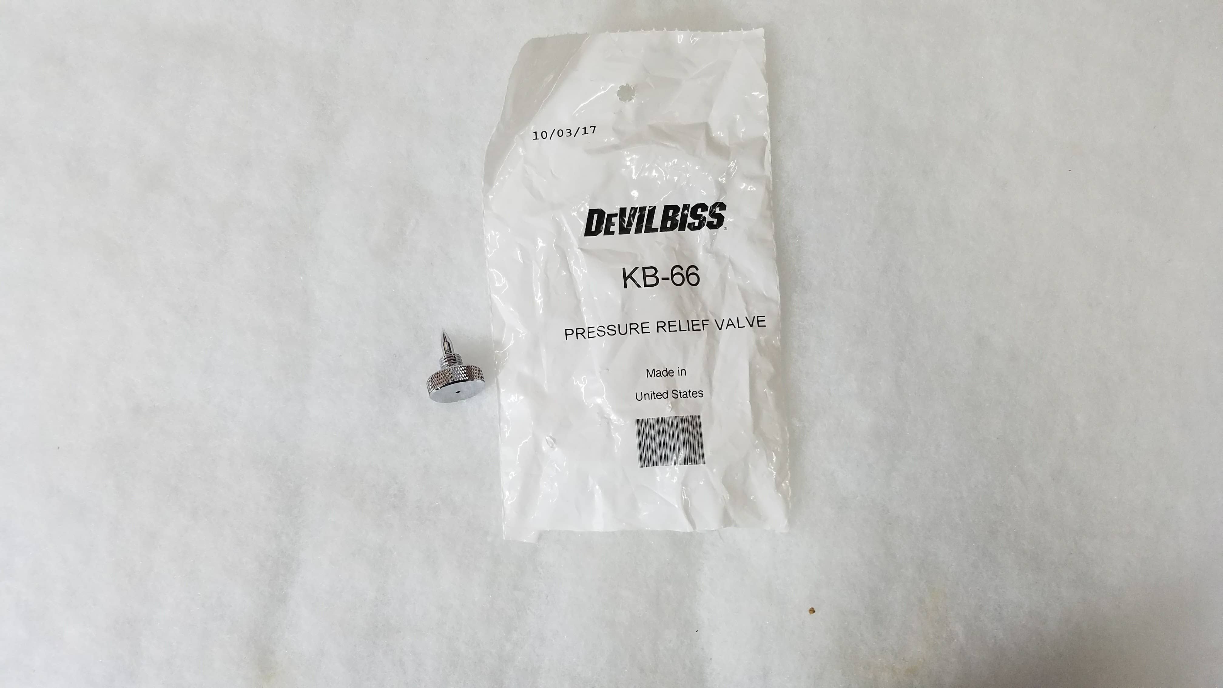 Devilbiss KB-66 Pressure Relief Valve - Ysert