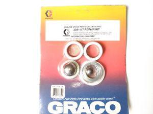 Graco 238-117 Repair Kit with Leather Packings & Teflon Backup & Carbide Piston Ball - Ysert
