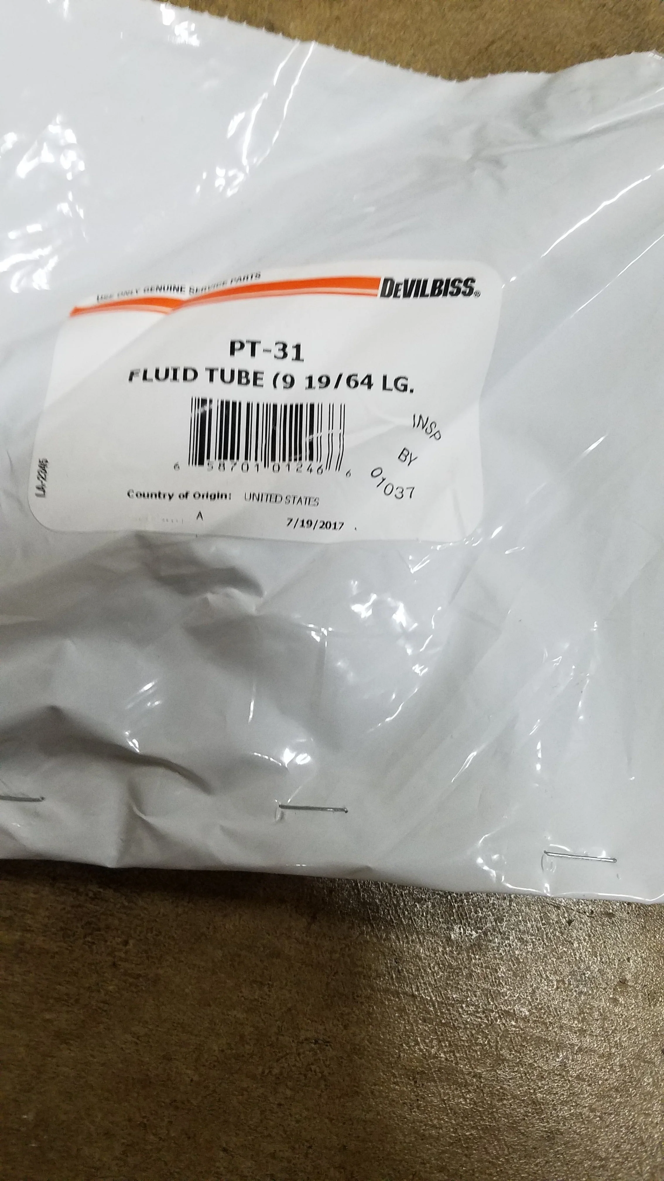 Devilbiss PT-31 Fluid Tube - Ysert