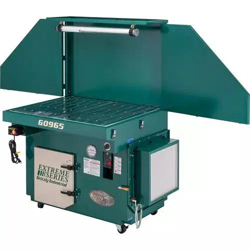 Grizzly G0965 - 2HP Metal/Grinding Downdraft Table - Extreme Series - Ysert
