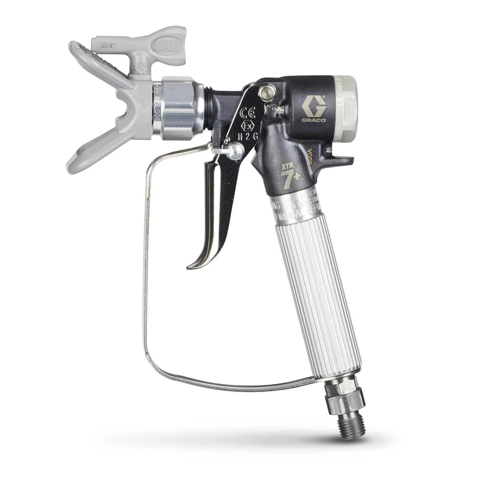 Graco XTR7+ Airless Spray Gun, Round Handle, 2-Finger Trigger, XHD RAC Tip - Ysert