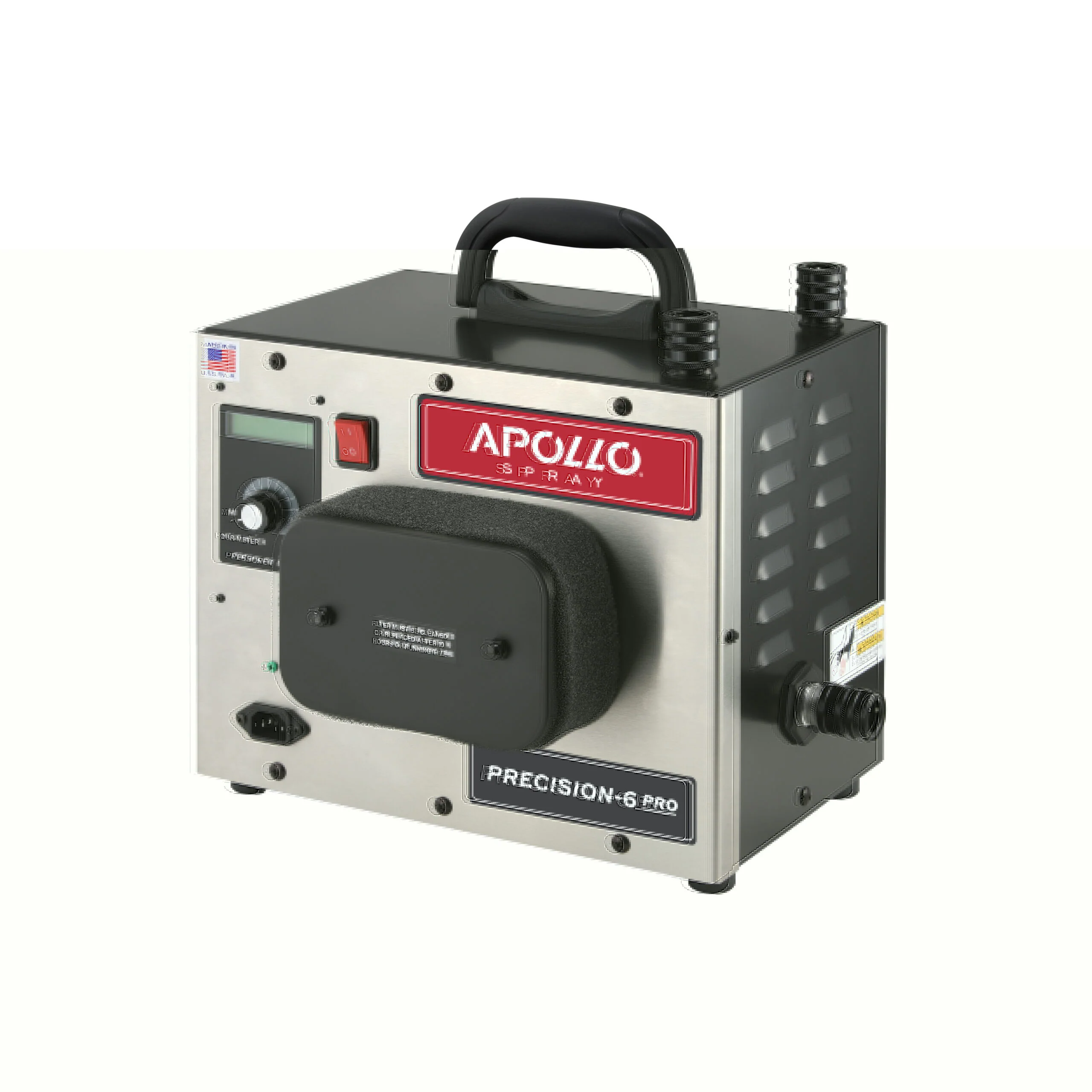 Apollo P6PRO+110-7700QT-13-BHS PRECISION-6 PRO Turbo Paint Spray System – PLUS Package - Ysert