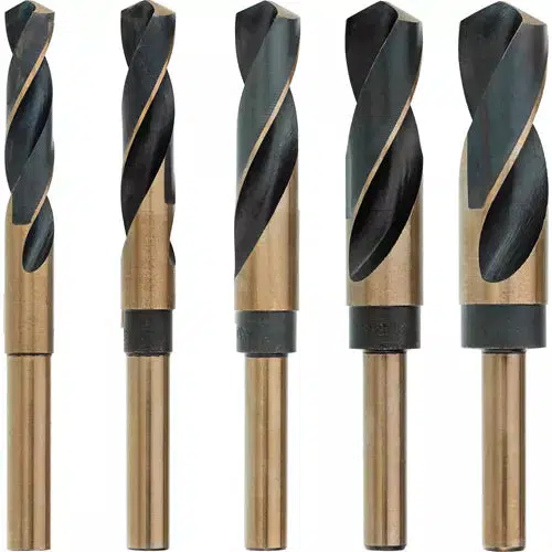 Grizzly PRO T31987 - 5 Pc. M35 HSS Cobalt Silver & Deming Drill Bit Set - Ysert