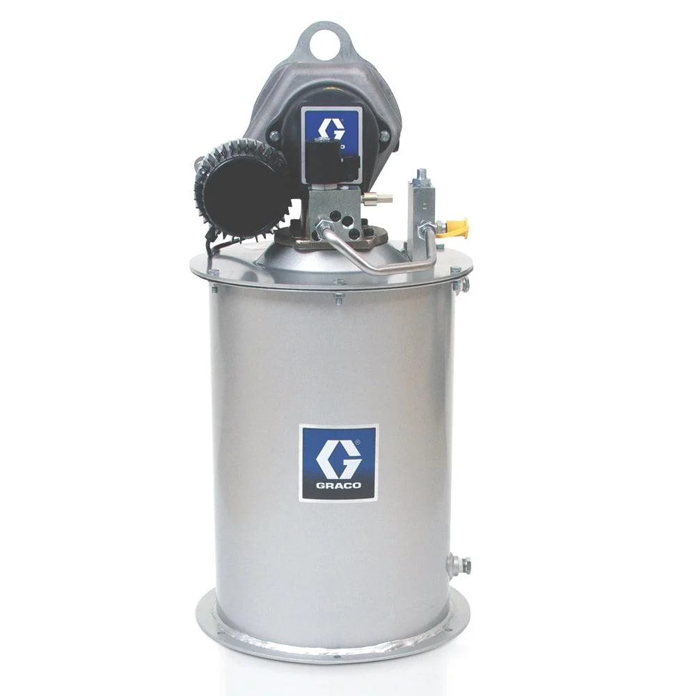Graco Standard Drum Injector Kits - 24 VDC HP Pump, Vent Valve, Cover with Tube-in-Tube for 55 kg (120 lb). Reservoir - Ysert
